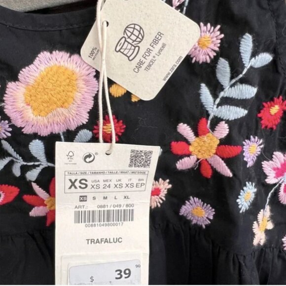 Zara TRF Embroidered Top - Picture 6 of 6